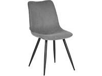 Set van 6 eetkamerstoelen label51, jort, donker grijs