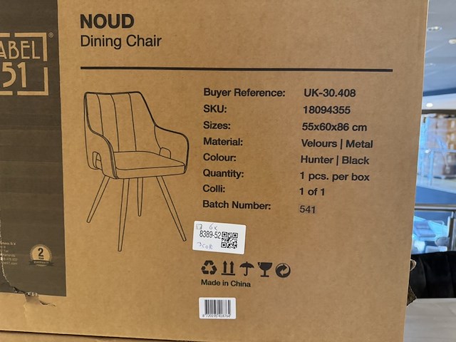 Set van 6 eetkamerstoelen, label51, noud, hunter - afbeelding 5 van  5