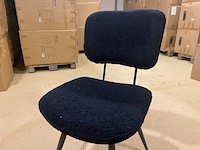 Set van 6 eetkamerstoelen label51, ted, zwart - afbeelding 2 van  4
