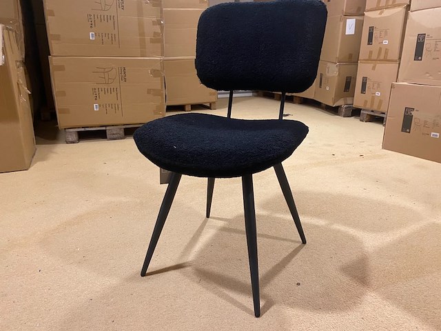 Set van 6 eetkamerstoelen label51, ted, zwart - afbeelding 1 van  5