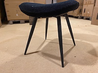 Set van 6 eetkamerstoelen label51, ted, zwart - afbeelding 3 van  5