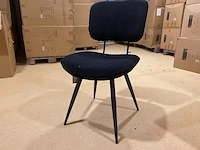 Set van 6 eetkamerstoelen label51, ted, zwart