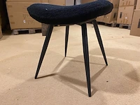 Set van 6 eetkamerstoelen label51, ted, zwart - afbeelding 3 van  4