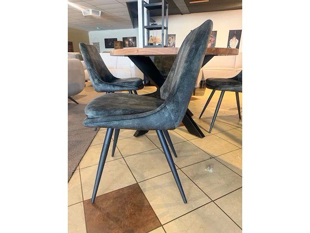 Set van 6 eetkamerstoelen, vinivo, army - afbeelding 2 van  5