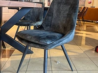 Set van 6 eetkamerstoelen, vinovo, army