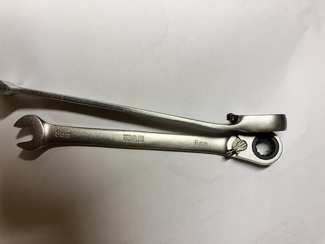 Set van 6 steekring sleutels, ring met ratel voor maten zie foto 5 een product van amwitt tools professioneel - afbeelding 5 van  11