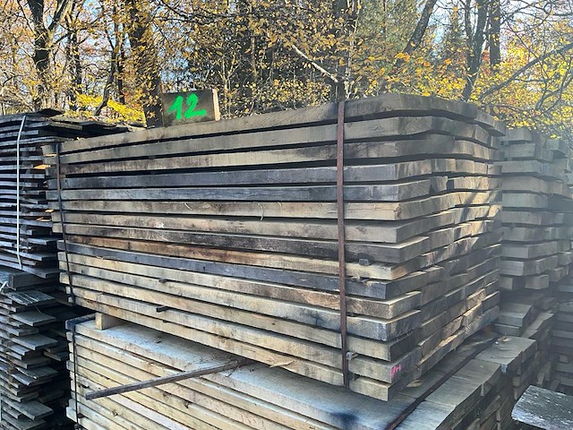Set van 75 rustieke eikenhouten planken - afbeelding 1 van  4