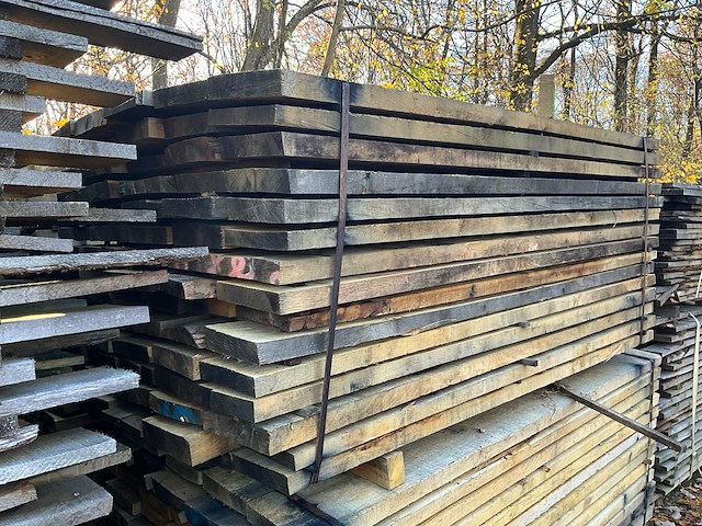 Set van 75 rustieke eikenhouten planken - afbeelding 3 van  4