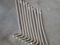 Set van 8 stuks flexibele metalen slang (fe-)male bsp (3/4 duims), lengte 500mm., rvs305 - afbeelding 1 van  1