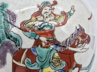 Set van aziatische gemberpotten met krijgersdecor - afbeelding 4 van  9