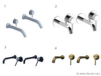 Set van inbouw mengkranen - afbeelding 3 van  7