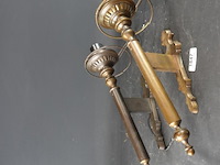 Set van twee messing empirestijl wandkandelaren - afbeelding 1 van  5