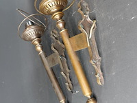 Set van twee messing empirestijl wandkandelaren - afbeelding 5 van  5