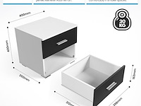 Set van twee nachtkasten met 2 laden miadomodo - afbeelding 2 van  4