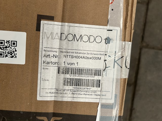 Set van twee nachtkasten met 2 laden miadomodo - afbeelding 4 van  4