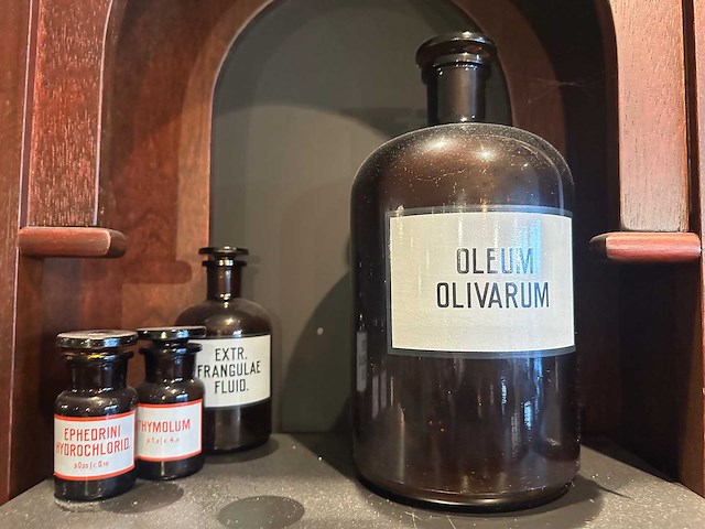 Set vintage apothekerspotten - afbeelding 3 van  5