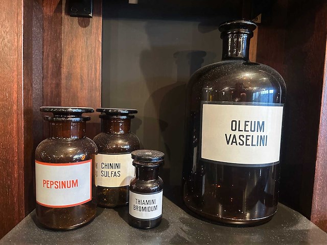Set vintage apothekerspotten - afbeelding 4 van  5