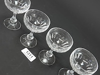 Set vintage geslepen kristallen champagnecoupes - afbeelding 2 van  5