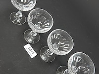 Set vintage geslepen kristallen champagnecoupes - afbeelding 3 van  5