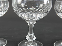 Set vintage geslepen kristallen champagnecoupes - afbeelding 4 van  5