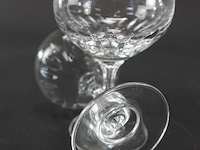 Set vintage geslepen kristallen champagnecoupes - afbeelding 5 van  5