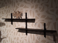 Set wandplanken kristensen, optic, zwart - afbeelding 1 van  10
