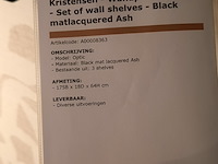 Set wandplanken kristensen, optic, zwart - afbeelding 3 van  10
