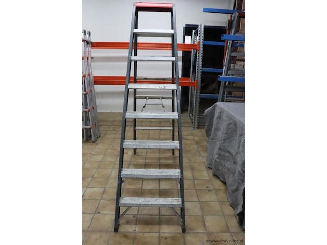 Seton dubbelzijdige trapladder - afbeelding 1 van  5