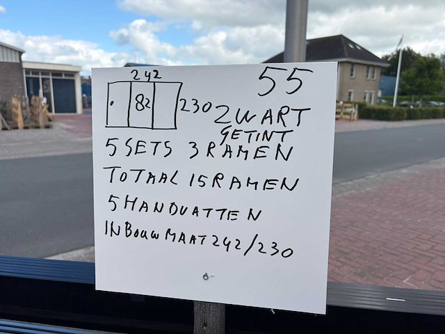Sets glaspanelen - 82 cm x 230 cm getint glas (5x3) - afbeelding 10 van  11