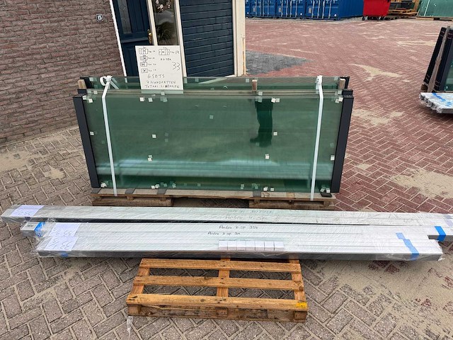 Sets glaspanelen - 90, 94 & 102 cm x 240cm helder glas (3x3) & (3x4) - afbeelding 6 van  6