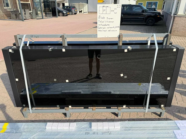 Sets glaspanelen - 90 cm x 230 cm getint glas (8x3) - afbeelding 4 van  10