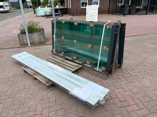 Sets glaspanelen - 94 cm x 215 cm helder glas (6x3) - afbeelding 3 van  10