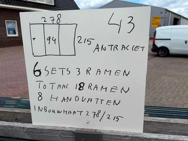 Sets glaspanelen - 94 cm x 215 cm helder glas (6x3) - afbeelding 8 van  10