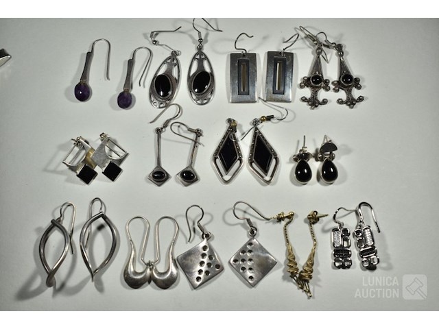 Sets zilveren oorhangers - afbeelding 1 van  3