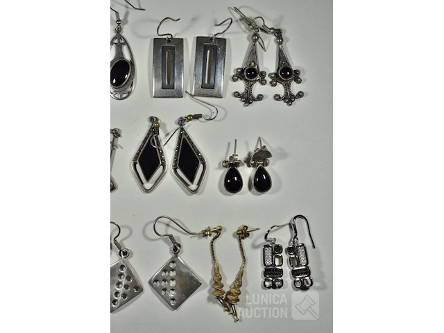 Sets zilveren oorhangers - afbeelding 3 van  3