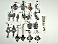 Sets zilveren oorhangers