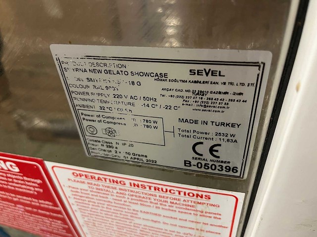 Sevel - smyrna new 18 g - schepijsvitrine 18 ijsbakken - afbeelding 6 van  17