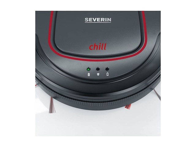 Severin 7025 chill robotstofzuiger 350 ml platina grijs/granaatrood/zwart - afbeelding 3 van  6