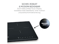 Severin dk 1033 dubbele inductiekookplaat 2pits 22 cm touchbediening timer - afbeelding 3 van  4