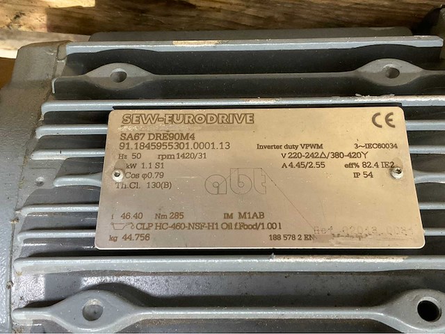 Sew - sa67dre90m4 - elektromotor - afbeelding 5 van  5
