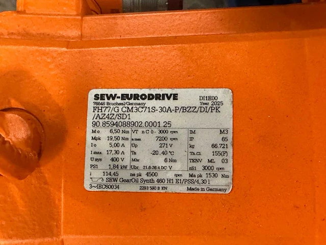 Sew-eurodrive - partij aandrijvingen met elektromotor - afbeelding 4 van  5
