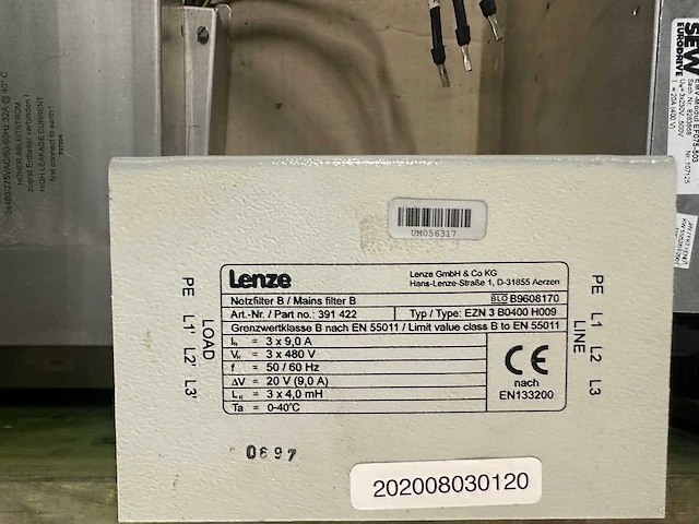 Sew-eurodrive - partij emc-/netfilters en industriële aandrijfelektronica - afbeelding 5 van  8