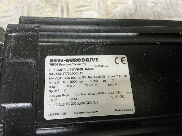 Sew eurodrive cmp71 servo motor - afbeelding 8 van  8