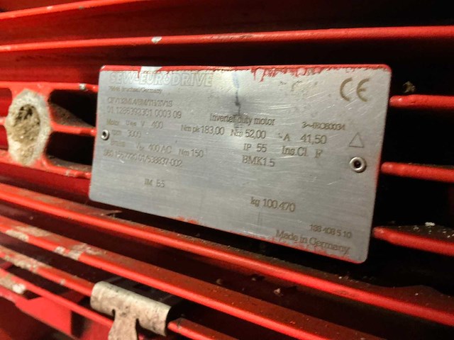 Sew eurodrive elektromotor met vertragingskast - afbeelding 7 van  8