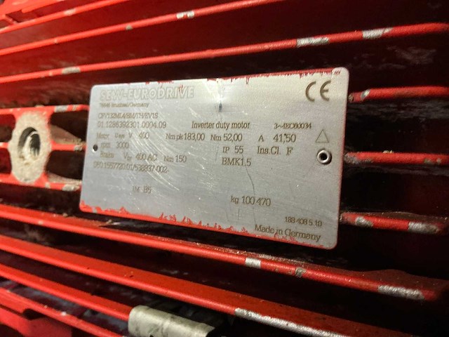 Sew eurodrive elektromotor met vertragingskast - afbeelding 6 van  6