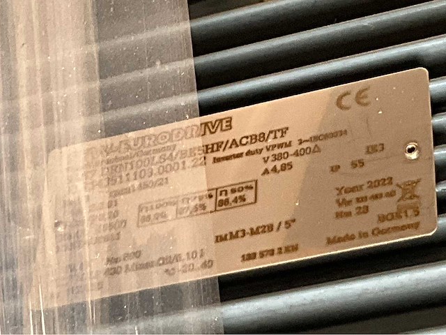 Sew eurodrive elektromotor + reductorkast - afbeelding 4 van  4