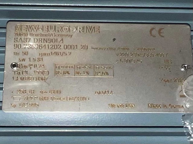 Sew eurodrive elektromotor + reductorkast - afbeelding 4 van  4