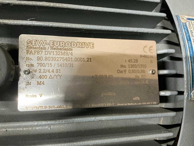 Sew eurodrive faf87dv motorreductor - afbeelding 6 van  6