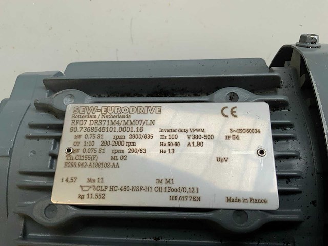 Sew eurodrive rf07 drs71m4/mm07/ln elektromotor - afbeelding 4 van  7
