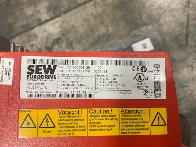 Sew frequentieregelaar (4x) - afbeelding 2 van  3